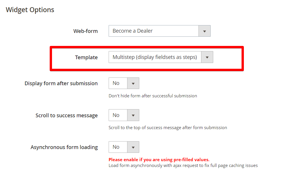 multistep template